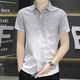 2025 New Ice Silk Shirt à manches courtes pour hommes minces de style coréen pour hommes chemises minces polyvalentes.