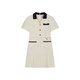 
Teenie Weenie bear women's clothing summer college style casual design sense white dress short skirt women's clothing creamy white M
