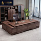 BERTHA DENTON New Chinese style boss table solid wood office desk and chair combination simple and elegant executive desk chairman's office 2.2m boss table