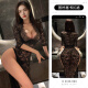 Female Sexy Secretary Bed Uniform Temptation Set Passionate Lace Pajama Dating Battle Jacket 9766 Black Lace Slit Long Skirt Mean Size Recommended Weight 80-120Jin [Jin equals 0.5 kg]