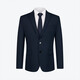 Qi brand wool suit suit for men 2025 autumn new business formal suit and trousers two-piece groom's wedding dress dark blue suit top M B46 170/92B