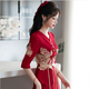El nuevo vestido de noche de boda de la novia de la novia de la novia de Seidler, la novia, generalmente se puede usar para que se vea delgada. Burgundy XXXL (recomendado 136-145 Jin [Jin equivale a 0.5 kg])