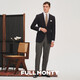 Jaqueta de traje de lana pura de Monty Monty [VBC] Hombres, traje casual de arenga azul marino Single, azul marino 1336 48