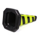 Quxing reflective road cone plastic square cone black and yellow twill universal special parking space cone bucket parking lot entrance no parking sign reflective roadblock warning column placeholder ice cream cone transportation facilities