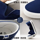 Pull-back canvas shoes, men's shoes, men's and women's shoes, white shoes, slip-on casual shoes, lazy shoes, navy blue 903, wide feet and fat feet, add one size to buy 40