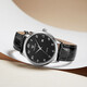 TIAN WANG Watch Men's Fashion Quartz Watch Couple Watch Women's Belt National Watch Waterproof Watch Valentine's Day Gift 3886 Black Disk Black Belt Men's Watch + Tempered Film