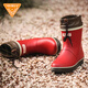 Very good (Jolly Walk) water shoes women's rain boots short tube rain boots waterproof rubber shoes waterproof non-slip student shoes fashion with saliva boots JW302 red 37