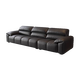 Sofá de cuero Galese Minimalista Italista Múltiple Línea recta Pequeño apartamento pequeño muebles de sala de estar simples de paquetes suaves Y728 Direct Línea Direct Paperson 3 metros + Pedal de pie [Capa de caza de cabeza completa] Estilo de esponja