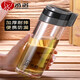 
Xino thickened PC plastic cup anti-fall and anti-scalding cup for men's high temperature resistance outdoor tea water separation with filter water cup 695ML [glass cup] 6076 cup set