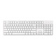 Ai Shitou FE87 / FE104 Iron Series Mechanical Keyboard Full-key No-pressure DIY Magnetic Top Cover 104 Key - White - Dust Tea Roller