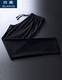 GuXING (GUXING) summer thin ice silk ultra-thin breathable cold silky quick-drying sports men's straight pants loose trousers casual pants black 4855 ice silk straight 2XL/185