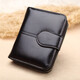 VQGT short luxury women's change small wallet for women's new Korean version wallet card bag simple versatile fashion trendy clutch bag brown [can write greeting card]