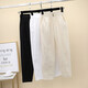 XUE FANQIAN 2025 Frühlings- und Sommer-neuer Stil Sesam Casual Damen Hosen Neun-Punkte Harun Loose und Slim Hosen 9202 White XL empfohlen 115-135jin [Jin entspricht 0,5 kg]