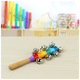 Quyang Percussion Instrument Kinderringring 21 Ringstift Ring Kindergärtner Musik 21 Log Rassel Ring (1 Stück)
