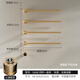 Palemo G688 Rack de serviette électrique dissimulée cuivre fine cuivre serviette cachée pistolet gris gris gris pré-emballé Villa de galerie haut de gamme Balemo 4 + 1 Gold Gold Fine Copper Copper Rack Amélioration numérique Affichage numérique