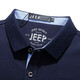 JEEP SPIRIT吉普休闲短袖t恤男商务简约纯色polo翻领体恤衫薄款棉质半袖1283 1283宝蓝 XXXL码建议185-200斤穿着