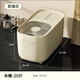 Cabinet star-packed rice bucket, insect-proof and moisture-proof, household food-grade sealed 30 Jin Jin equal to 0.5 kg. Rice box, rice cylinder, flour storage tank, rice storage box, cream white 20 Jin Jin equal to 0.5 kg (comes with measuring cup)