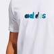 Adidas Herrenkleidung 2025 Sommer Neues Sportbekleidungstraining schnell trocknend Casual Round Neck Kurzärärmelte T-Shirt HE4839 White XL