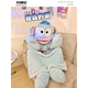 Kommandant Bear Funny Clown Fish Koralle Velvet Pyjama, bester Freundes Paar Cartoon Long Nighthot, Hauskleidung verdickt, blaues Hai Single Nachthemd #4839 M Empfohlen 75-120jin [Jin ist 0,5 kg]