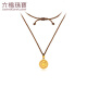 Liufu Jewelry Fuman Heirloom Series Gold Ocho tesoros Gold Posting Corbelo Rope Ropio G23TBGP0003 6.93 gramos (incluido el costo de mano de obra 679 yuan)