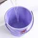 Chenzhi Shangpin Plastikeimer, Hand mit Deckel, verdickter Hausbenutzer im Freien Wassereimer, Fischereispeicher Multifunktionaler Wassereimer 6628-Large Rot (25*22 cm)