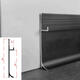 FACEMINI FN-684 5 cm Wandtafel Ablauflinie ohne Schlitzen eingebettete Aluminiumlegierung Basbar 15 mm unsichtbar