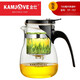 Golden Sauce (KAMJOVE) Large Capacity Floating Cup Brewing Teapot Tea Ceremony Cup Teapot Thickened Heat-resistant Glass Cup Office Cup Tea Set TP-757 Single Teapot (700ml)