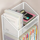 Yisijia Under Desk Storage Rack Bookside Desk File Storage Cabinet Desk Trolley Desk Bottom Desk Bookcase Removable Three-layer White Mobile Model Small Size