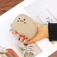 He Pei Women's Card Bag ID Bag Multi-card Card Storage Bag Anti-Demagnetization Coin Wallet Cute Cartoon Mini Card Clip Cat Card Bag [Gray]