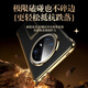 IM-CHEN 【腕带支架丨科技皮】适用华为mate70pro手机壳优享版 MATE70Pro+保护套 超薄高端轻奢商务-玄黑