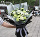 Worship bouquet Qingming Festival grave sweeping flowers chrysanthemum funeral memorial Qingming Festival small flower basket flowers express Beijing navy blue