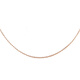 DL 1998 Fat Donglai same style 18k rose gold necklace, non-fading, hand-customized 18K rose gold ultra-fine plain chain O word 1.2 45cm (slightly fat clavicle chain)