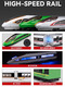 
Chezhi (CHE ZHI) high-speed train toy alloy Fuxing EMU model children's remote control car electric track subway boy gift remote control version - Fuxing double festival - green