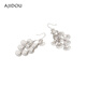 AJIDOU Ajidou earrings women's fashion holiday feng shui diamond offline counter same style geometric earrings earrings birthday gift to girlfriend