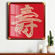 50 cents coin Fu character sticker template velvet cloth living room pendant decoration five-game wedding photo frame handmade gift for people Fu rounded pear color frame 80*80 requires 684 coins Photo frame + velvet cloth template + coin glue