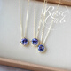 DL 1998 Fat Donglai Quality Chinese Saint Valentin Gift Tanzanite Stone Pendant Japonais Tianlan Tanzanite L8K Gold Collier Light Natural Tanzanite Collier