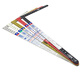 Hualeji and mini right angle ruler 90 degree stainless steel angle ruler small curve ruler high precision woodworking three-inch mage 12101