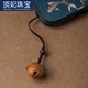 Ding FEI peach wood bell pendant mobile phone chain hanging ornament pendant cute men and women personalized U disk lanyard key creative gift hanging peach wood A25-102