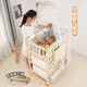 Beste Liebe Multifunktionales Baby Windel Tisch Baby BB Schüttelbett Massivholz Neugeborene Kleideranpassung Berührungstischmassage und Badepflege Tisch Seitentafel Gestein Windel