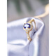DL 1998 Fat Donglai same style tanzanite ring for women s925 silver niche design ring bare stone self-discipline couple fasting style 1 s925 silver tanzanite ring