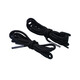 Shoelaces round rope men's and women's sports shoes basketball shoes tight black and white shoelaces round one size black 2 pairs