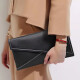Sephren European и American Fashion Fashion Light Swite Cowhide Clutch Женщины повседневные темпераментные пакеты для подмышки, 2024 Новая мягкая мешок для кожи черная