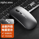 INPHIC M1P Rechargeable Wireless Mouse Power Display Enhanced Version Office Light Sound Laptop Home 2.4G Ultra-Thin Portable Metal Gray
