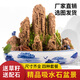 Landscape green sculpture natural water-absorbent stone bonsai custom-made water stone rockery stone micro-landscape decoration stone ornamental 20-24cm water-absorbent stone does not include pots and comes with grass seeds and stones