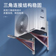 Shijing is suitable for Gree air conditioner outdoor unit bracket 304 stainless steel air conditioner shelf Midea Xiaomi Haier and other air conditioners universal 1-1.5P stainless steel thickened version - with stainless steel screws
