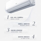 AUX air conditioner 1.5 HP first class energy efficiency hang up and be quiet Jingyu same model power saving frequency conversion heating and cooling wall-mounted KFR-35GW/BpR3AQF19 (B1) trade-in