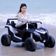 Mengxiaoou super large children's electric car four-wheeled toy car for men and women that can sit on a double off-road remote-controlled stroller for adults. Flagship red + all functions + soft wheels + 24V battery