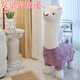 Mantenga lindo taburete de muñeca de montura de alpaca asiento de animal muñeca con ruedas regal de cumpleaños de juguete de lujos de lujo para mujeres desmontables 1.12m