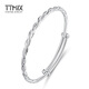 TTMIX women's platinum bracelet pt950 platinum bracelet twist bracelet adjustable 20.04g