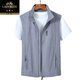 Classic Car Hommes Veste Summer Summer haut de gamme Élastique à cheval Clip à cheval Veste pour hommes, d'âge moyen et de couleur unie-de-couleur